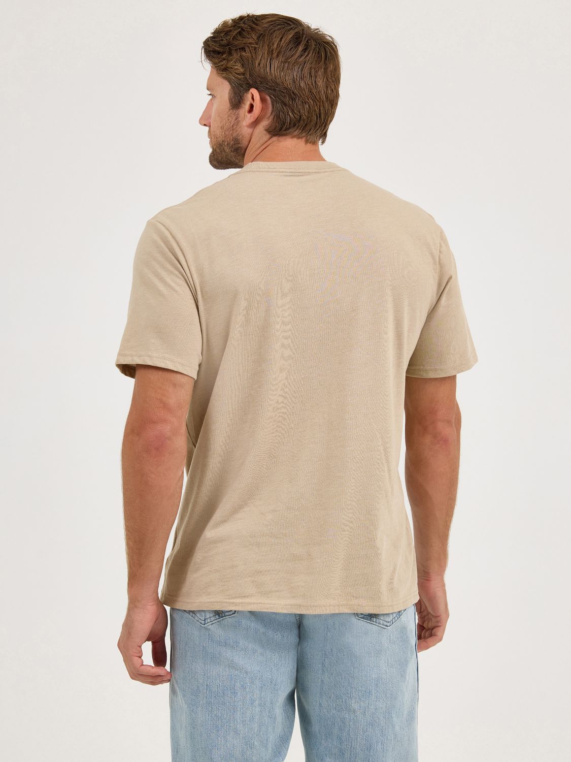 Wrangler® Year-Round Short Sleeve T-Shirt - Regular Fit - Trench Coat Heather