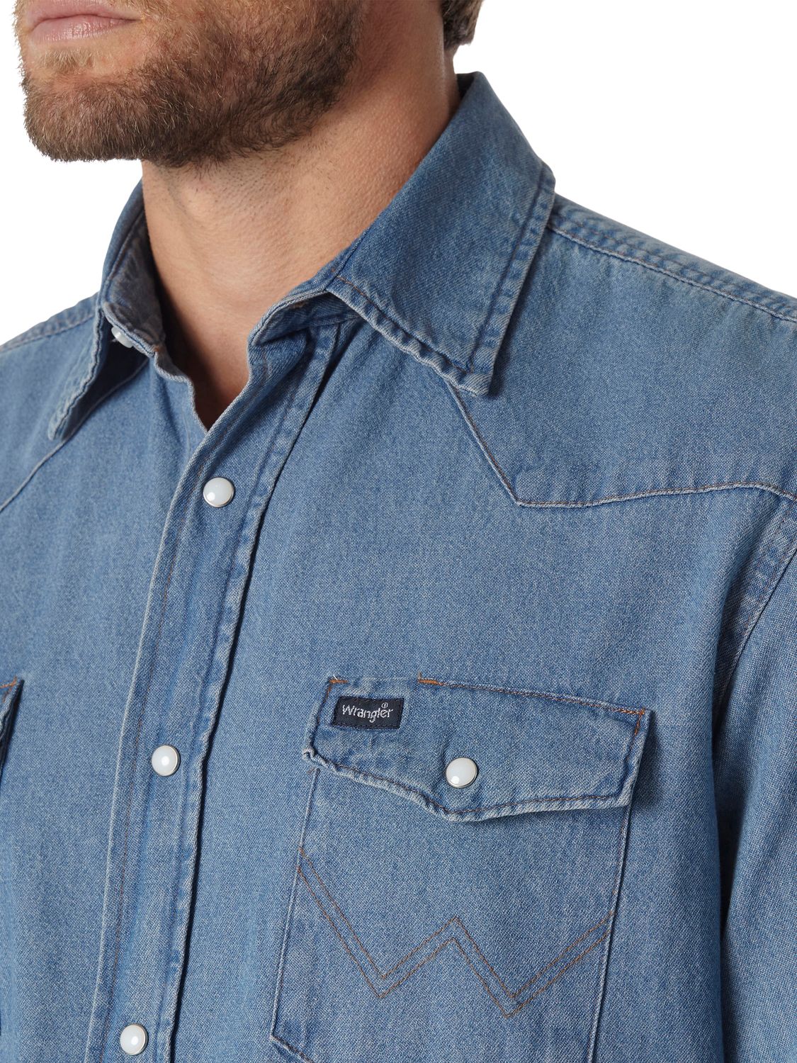 Wrangler Men's Authentic Cowboy Cut® Work Shirt - Indigo