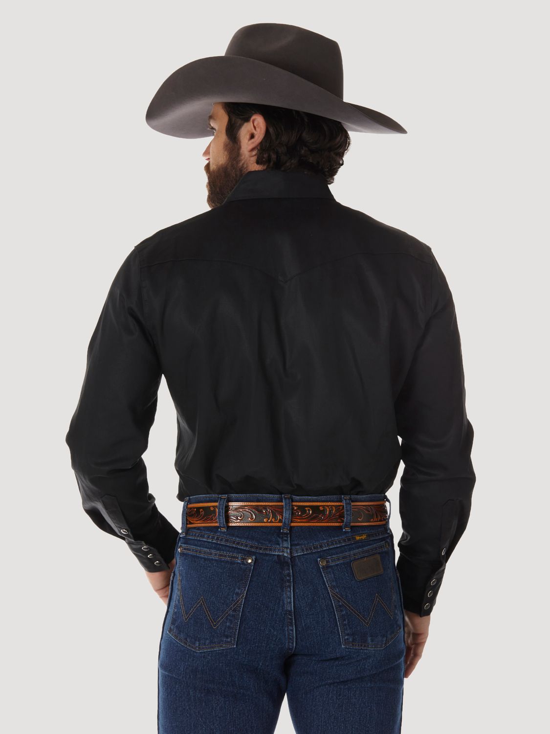 Wrangler Men's Authentic Cowboy Cut® Work Shirt - Black