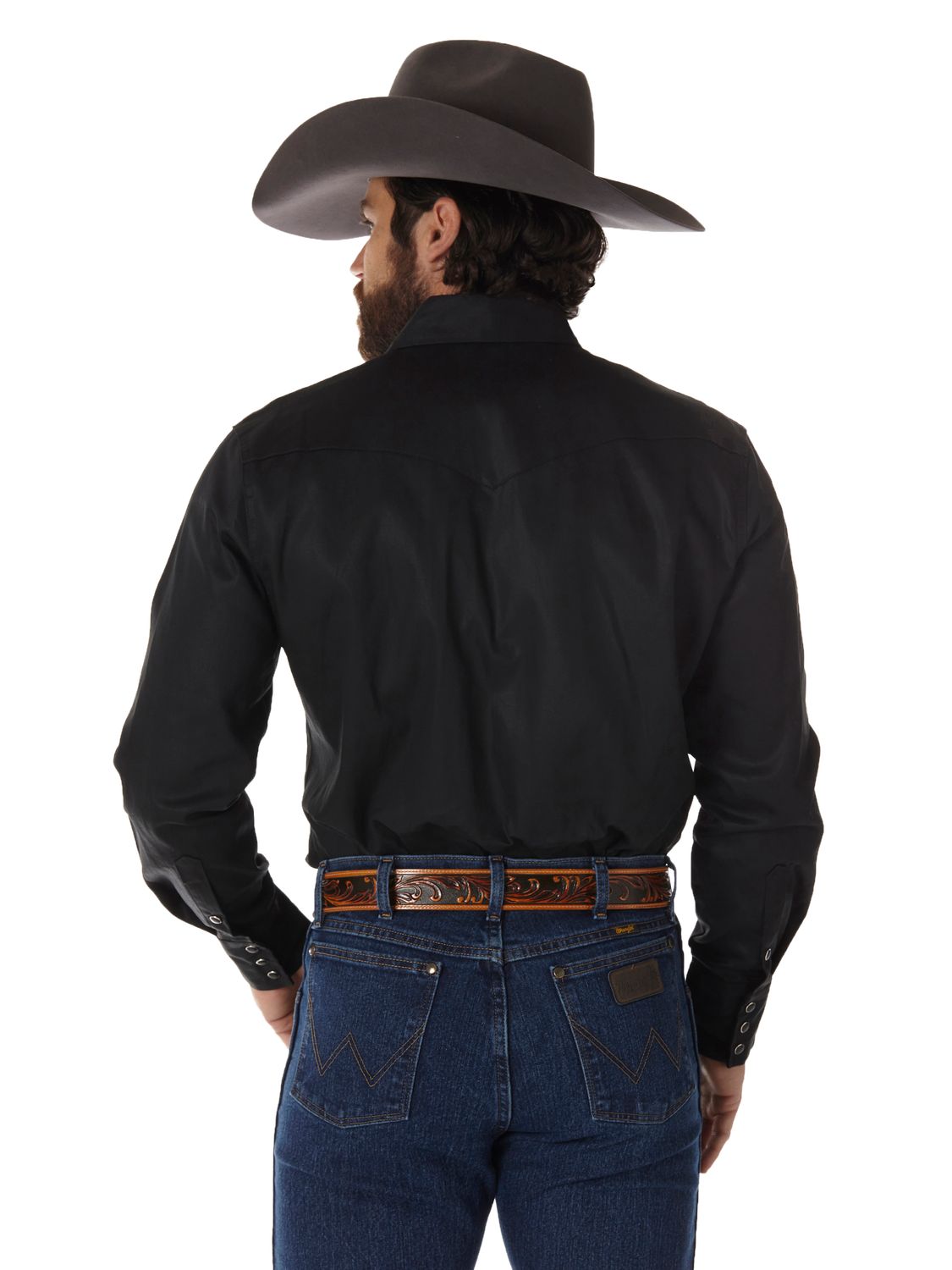 Wrangler Men's Authentic Cowboy Cut® Work Shirt - Black