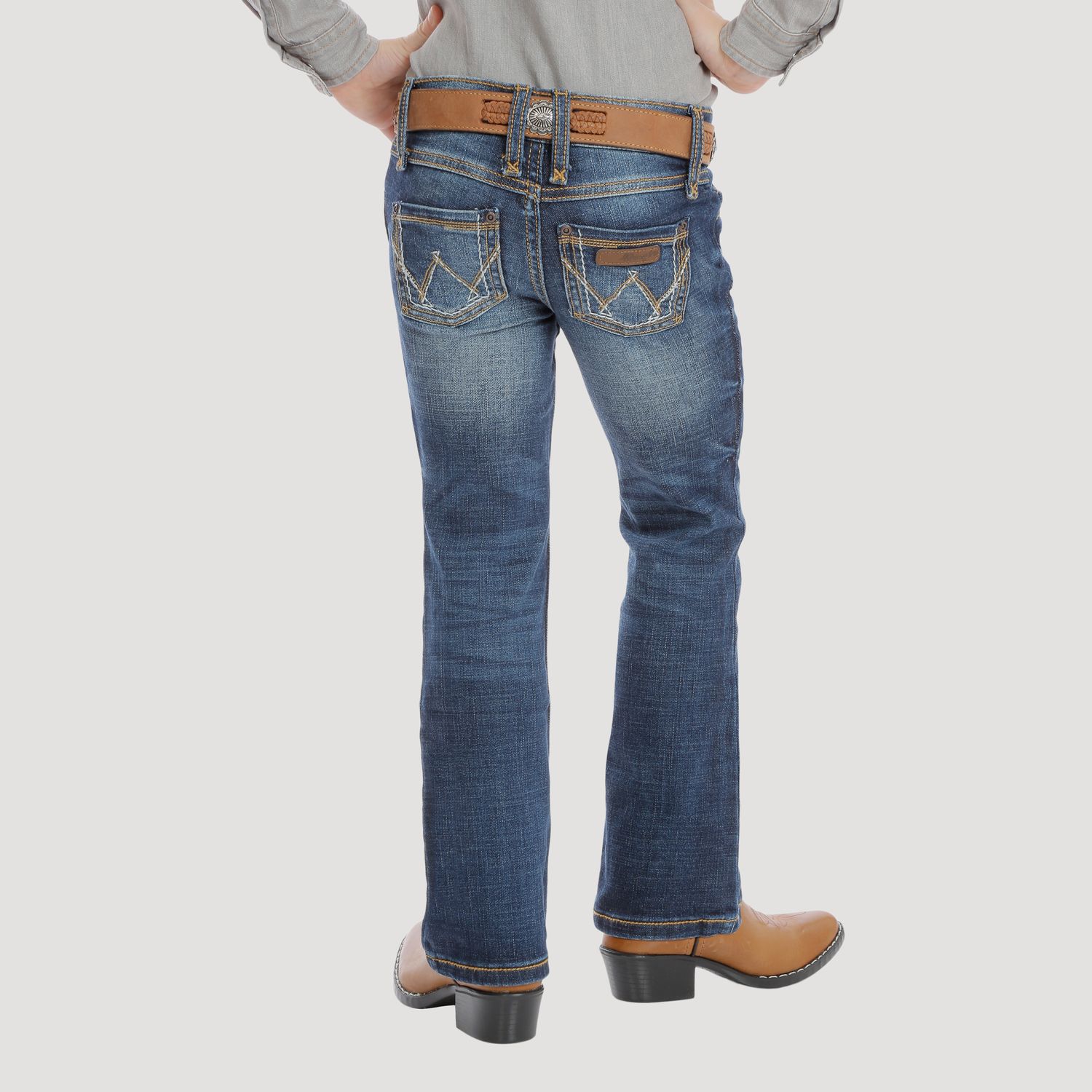 Wrangler® Boot Cut Jean - Girls - Medium Blue