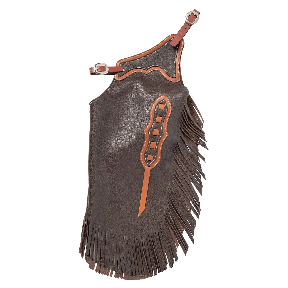 Weaver Equine Youth Leather Cowboy Chinks, Boys or Girls, Buckstitch