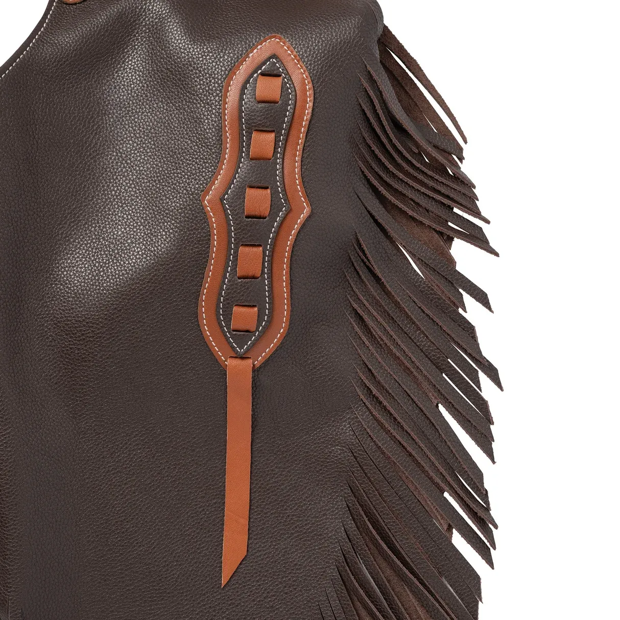 Weaver Equine Youth Leather Cowboy Chinks, Boys or Girls, Buckstitch