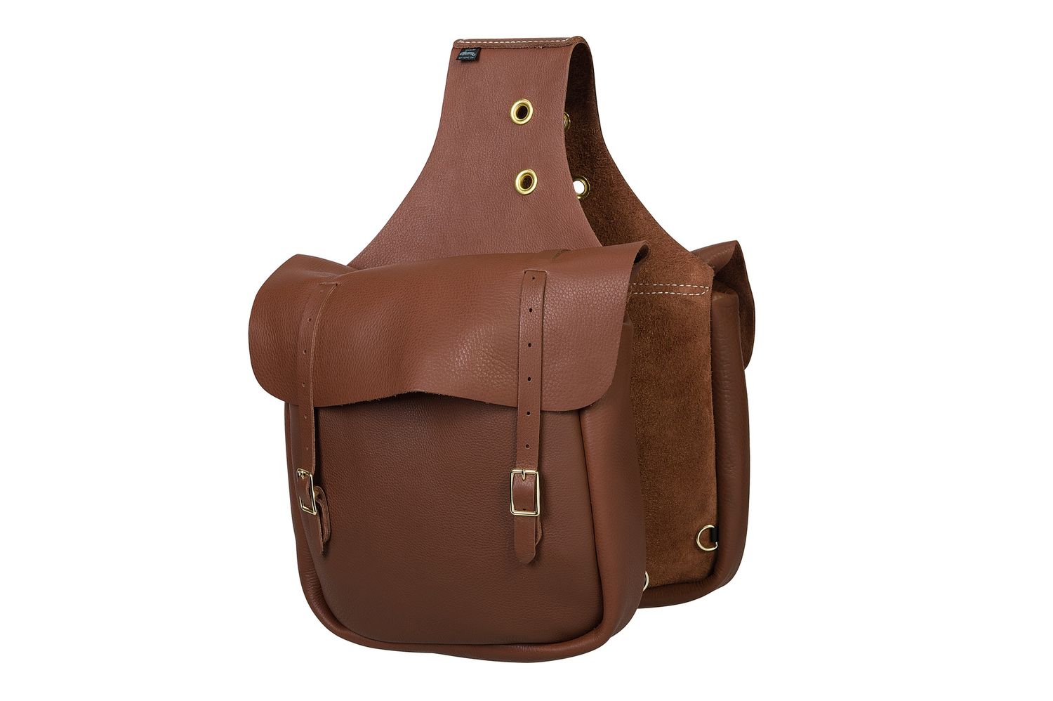 Weaver Equine Chap Leather Saddle Bag, Brown