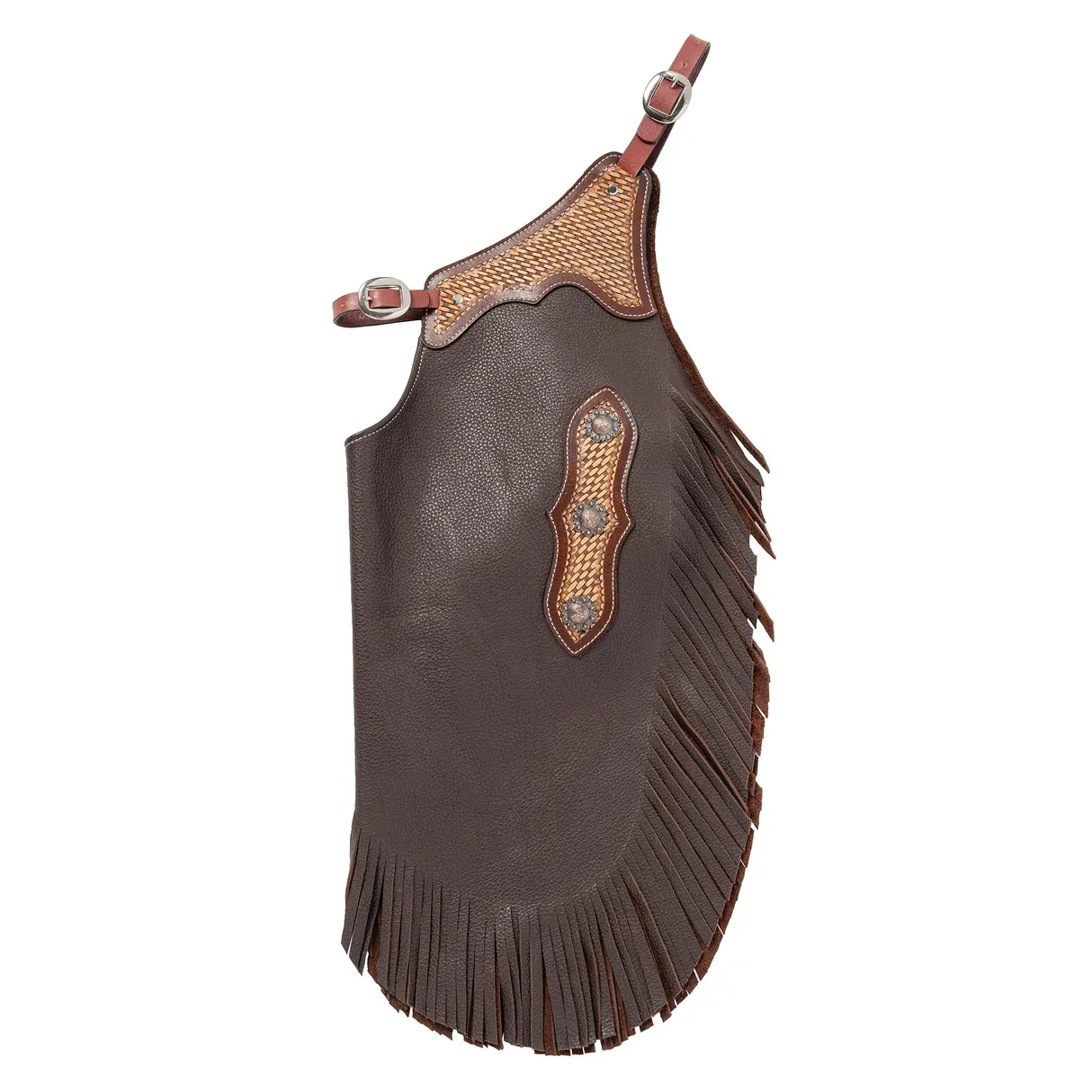 Weaver Equine Youth Leather Cowboy Chinks, Boys or Girls, Basketweave