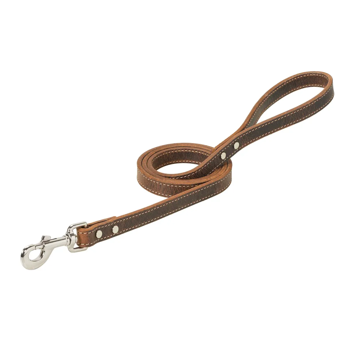 Weaver Pet Crazy Horse Dog Leash, 3/4" X 4', Distressed Brown