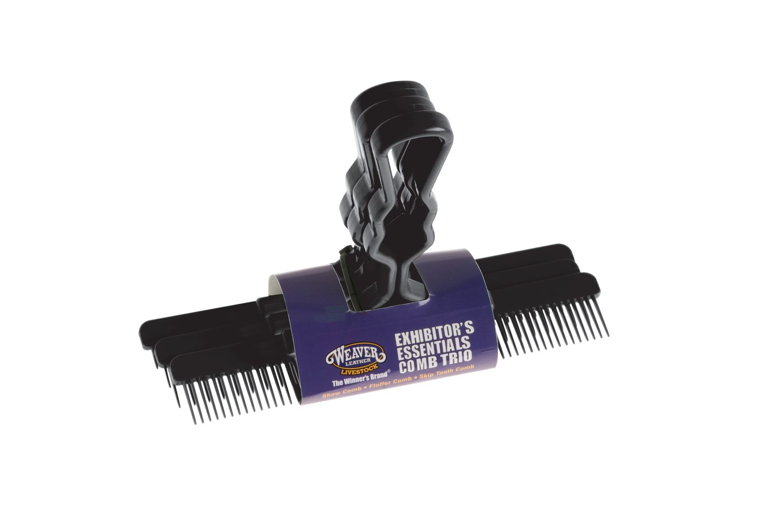 Weaver Livestock Exhibitor's Essentials Comb Trio, Black