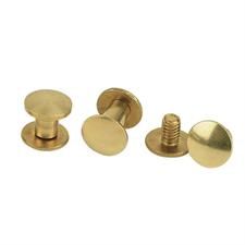 Weaver Equine Chicago Screw Handy Pack, Plain Solid Brass