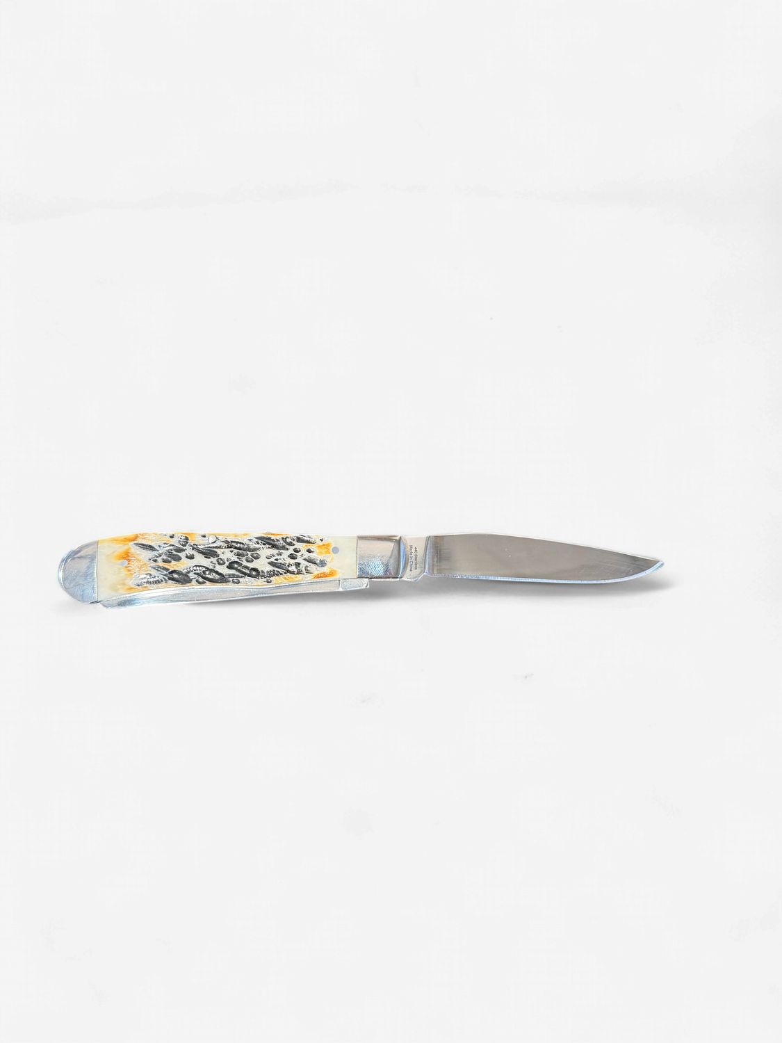 Twisted X Knife, 4 1/4-Inch Closed, Natural Aged Bone