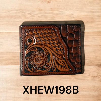 Twisted X Wallet, Floral Outer Pocket, Alligator Print, bifold