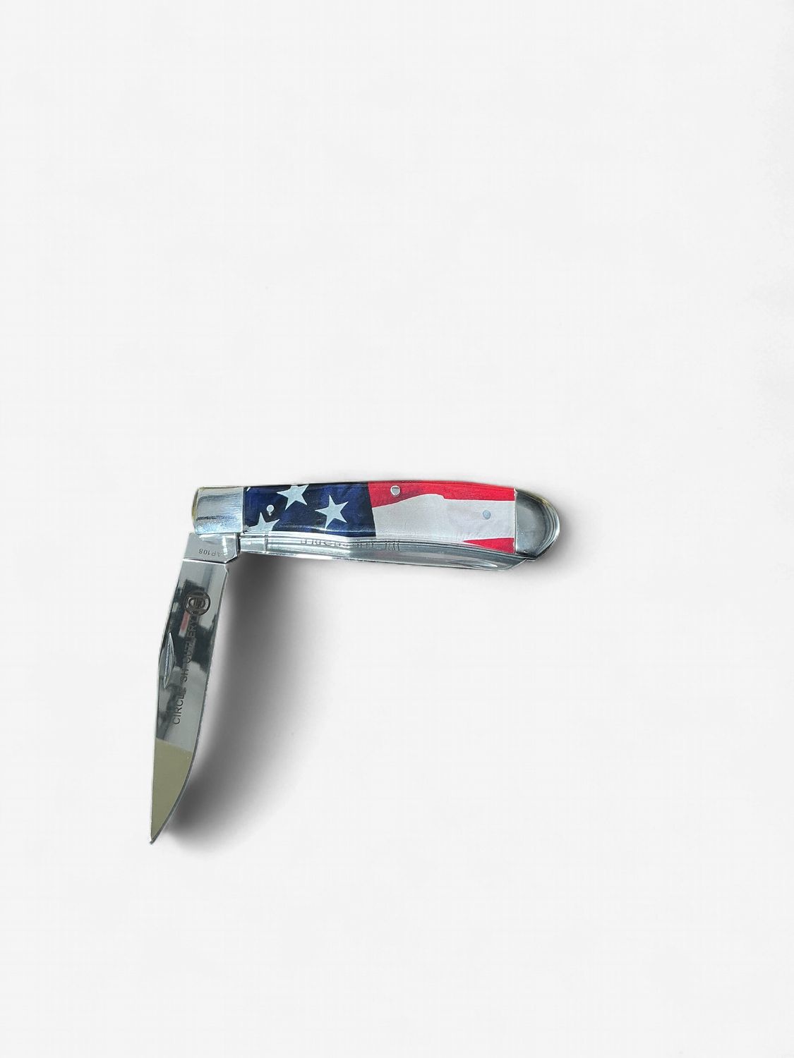 Circle SH 4 1/4-Inch “We the People” American Flag Folding Knife