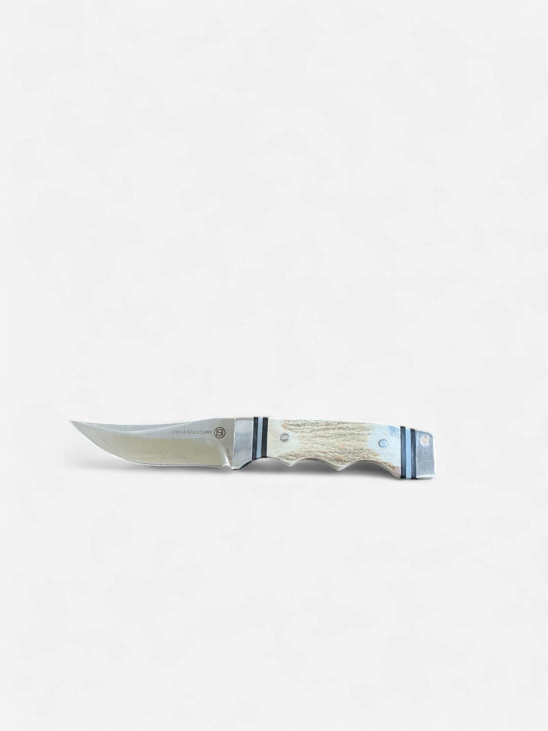 Circle SH 6 1/2-Inch Stainless Steel Fixed-Blade Knife with Stag-Horn Handle