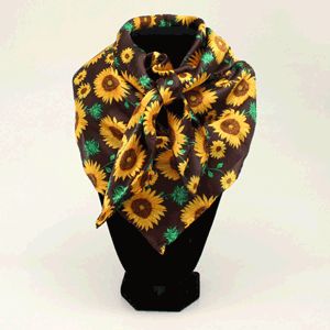 M&amp;F Western 33x33 Silk Wild Rag - Sunflower Yellow