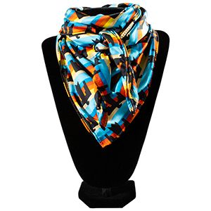 M&amp;F Western 33x33 Silk Wild Rag - Thunderbird Multi