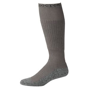 Boot Doctor Men's Over-the-Calf Full Cushion Socks 2-Pack - Grey