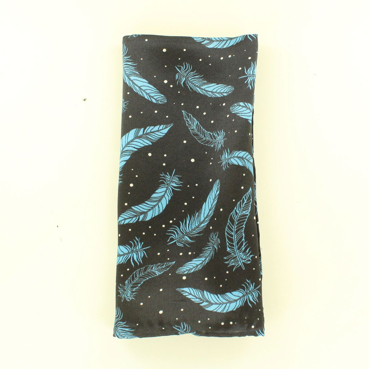 M&amp;F Western 33x33 Silk Wild Rag - Feather Navy