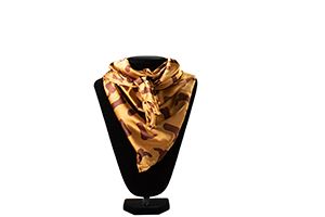 M&amp;F Western 33x33 Silk Wild Rag - Boots Tan