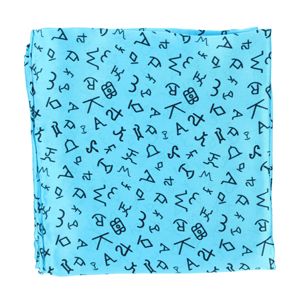 M&amp;F Western 33x33 Silk Wild Rag - Brands Turquoise