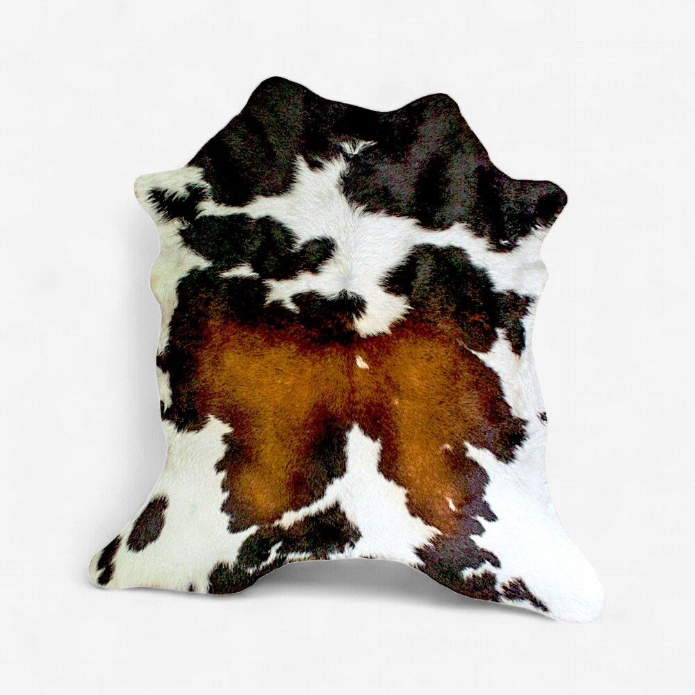 Rustic Leather Designs Hair on Calfskin, Tricolor