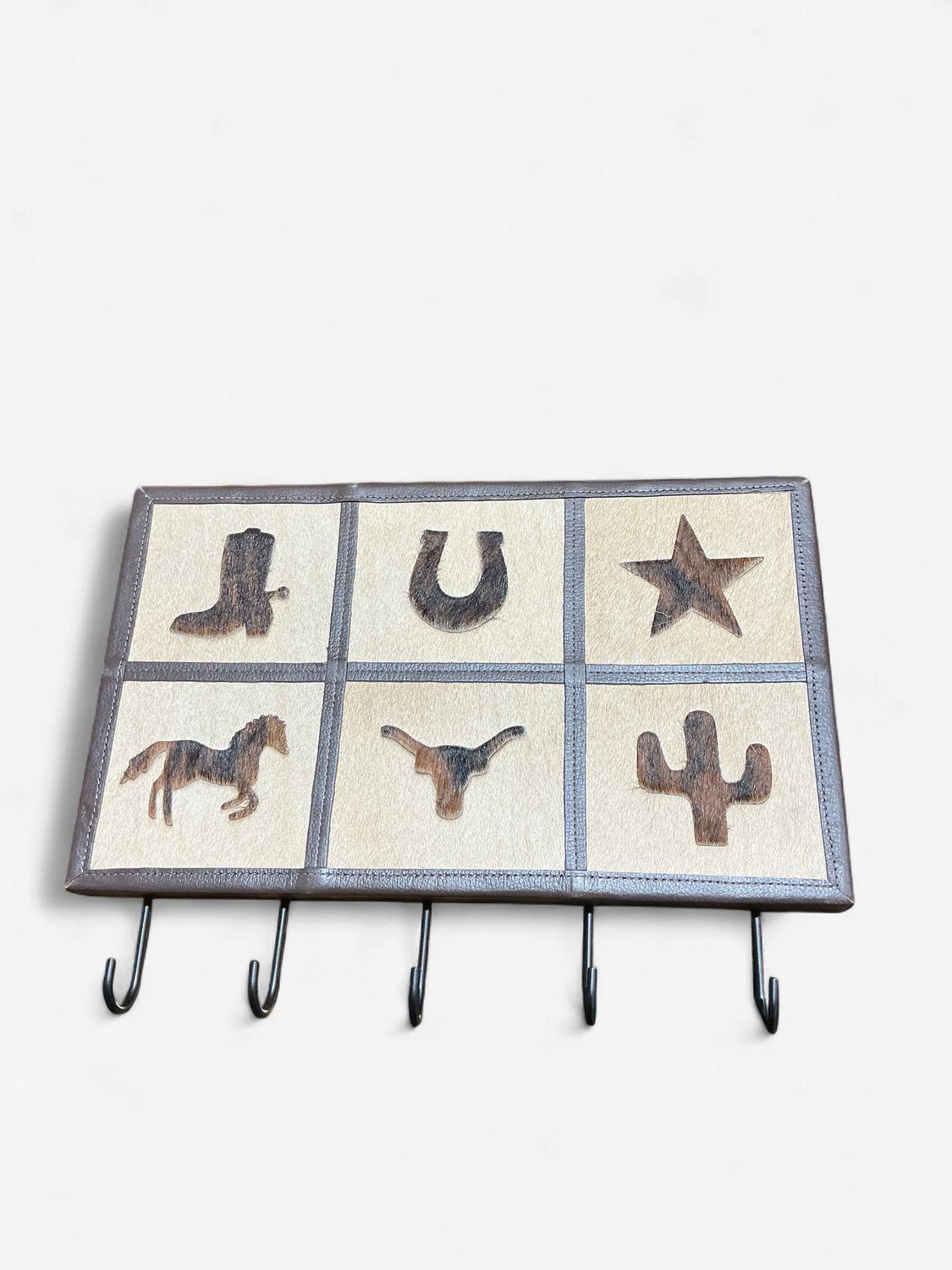 Rustic Leather Designs Wall Hook Western - Beige