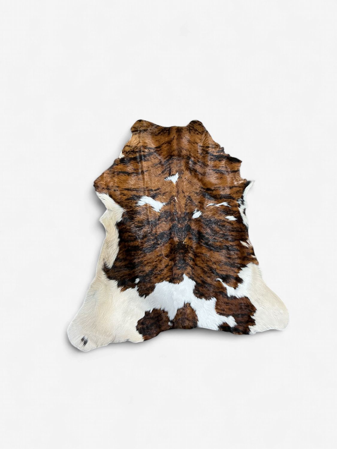 Rustic Leather Designs Hair on Calfskin, Brindle Tricolor