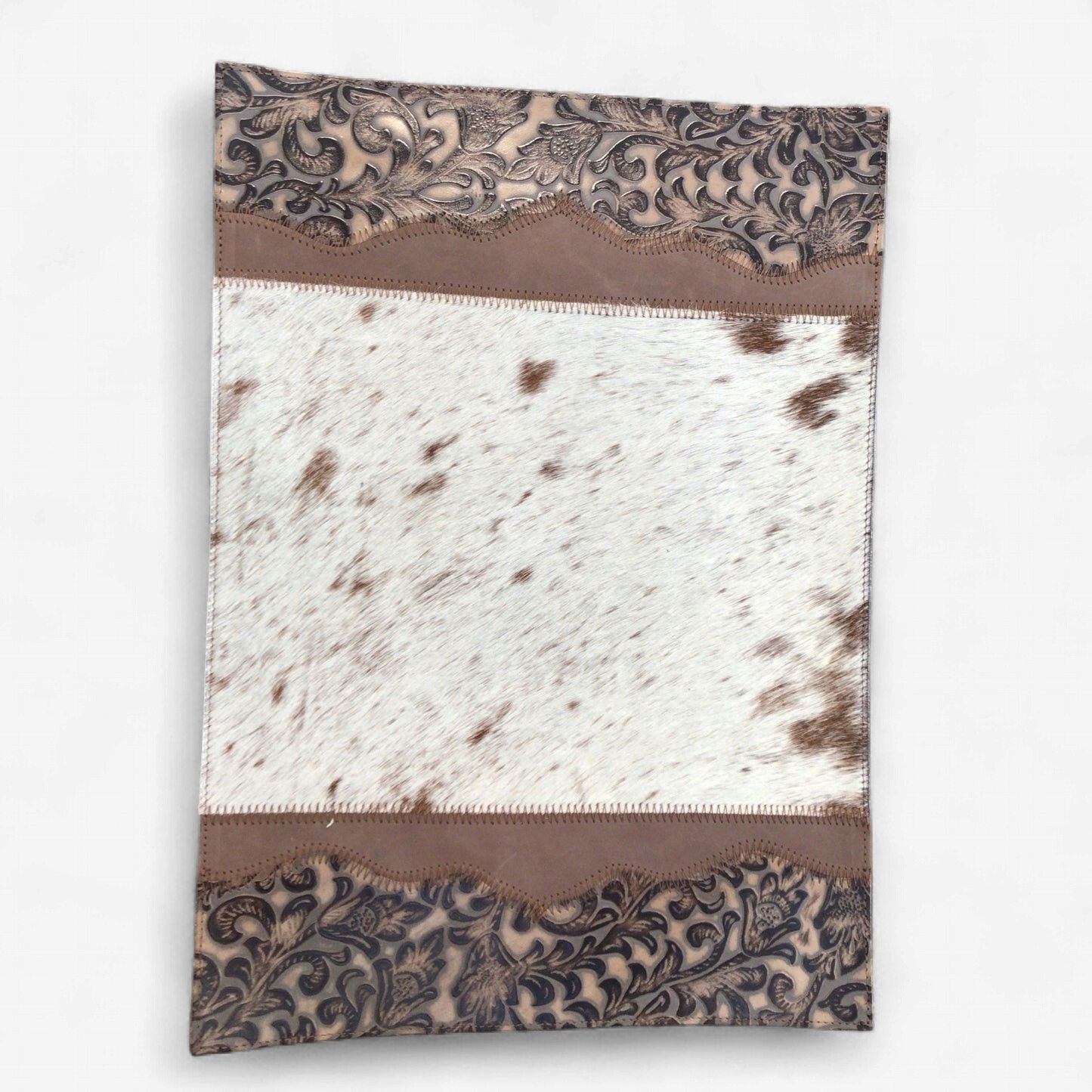 Rustic Leather Designs Placemat Western Soul, Floral Tan