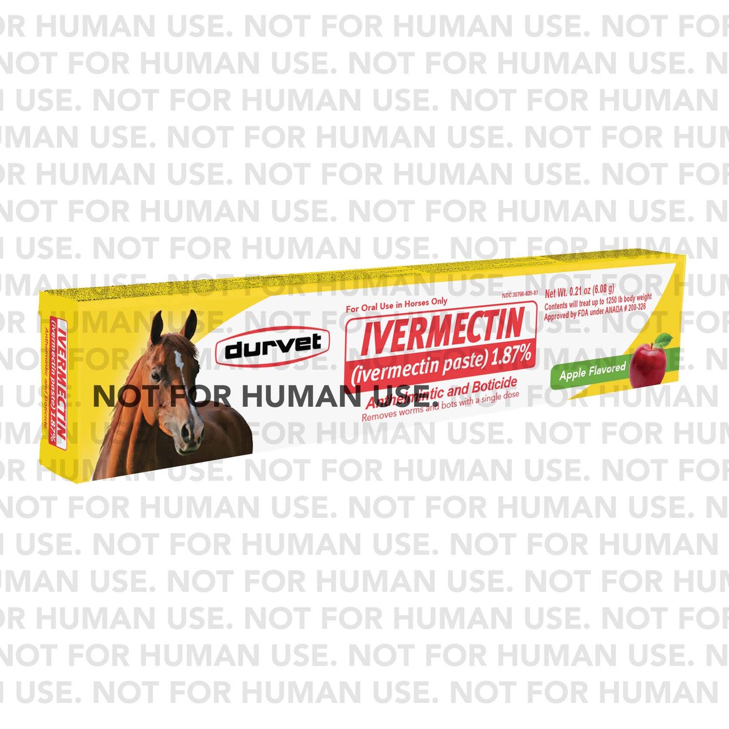Durvet DuraMectin Paste 1.87% Horse Dewormer - 6.08 g