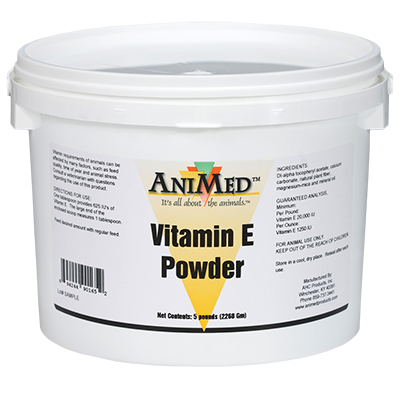AniMed Vitamin E Powder 5 lb 1250 Iu/oz Pail 90165
