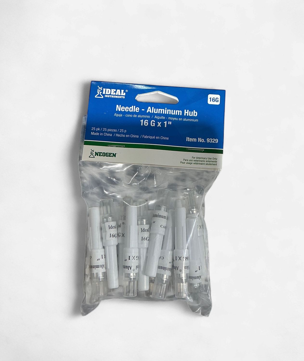 Neogen Disposable Needles, Size/Pack: 16g x 1 - 25 ct