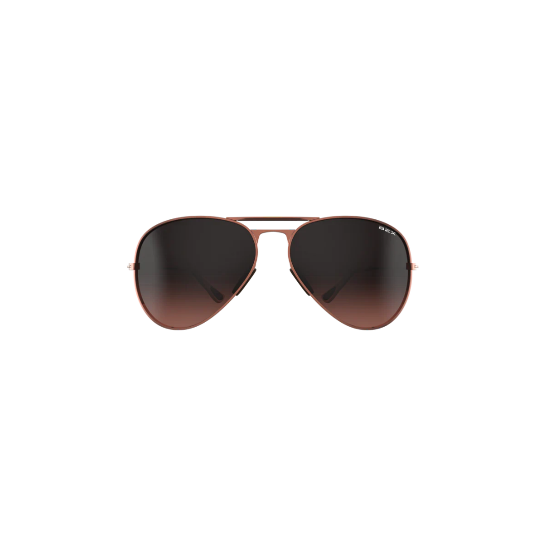 BEX Wesley OTG Sunglasses - Rose Gold / Brown
