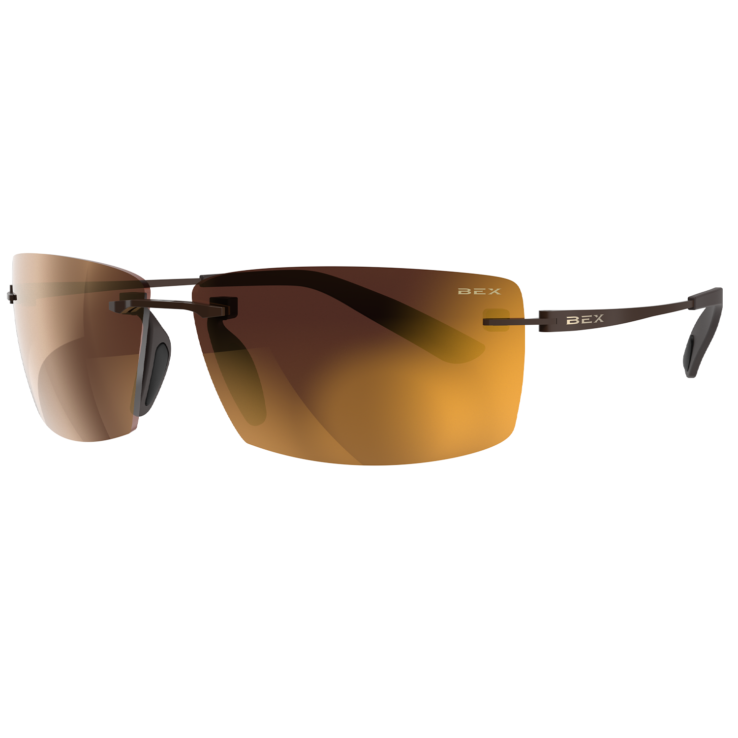 BEX Fynnland XL OTG Sunglasses, Color: Brown/Brown/Gold