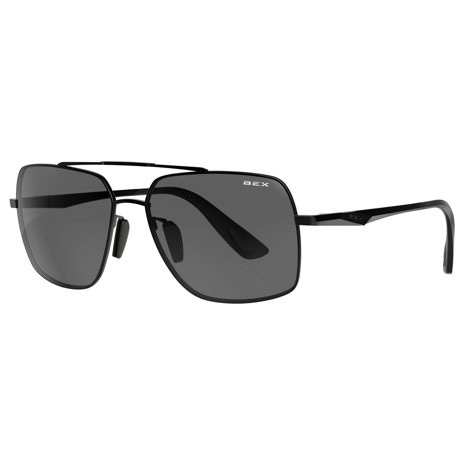 BEX Wing Sunglasses - Matte Black / Gray