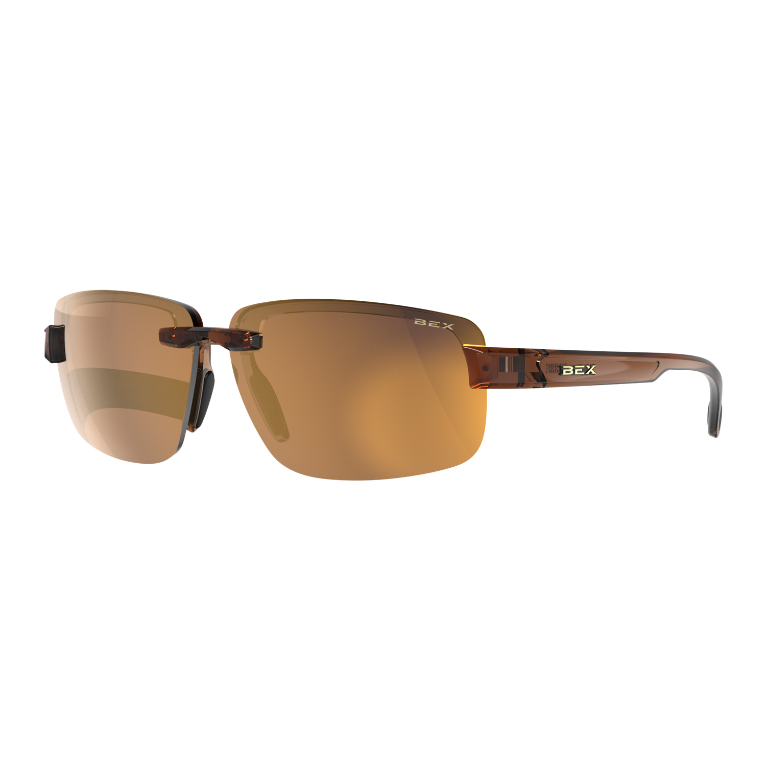 BEX Harris Sunglasses, Color: Clear Brown/Brown/Gold