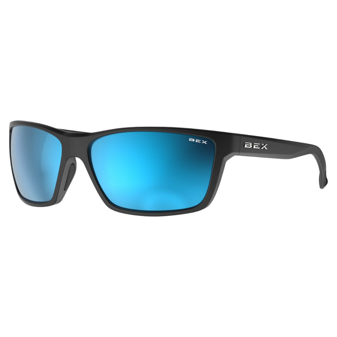 BEX Davis Sunglasses, Color: Black/Sienna/Blue Angler Pro