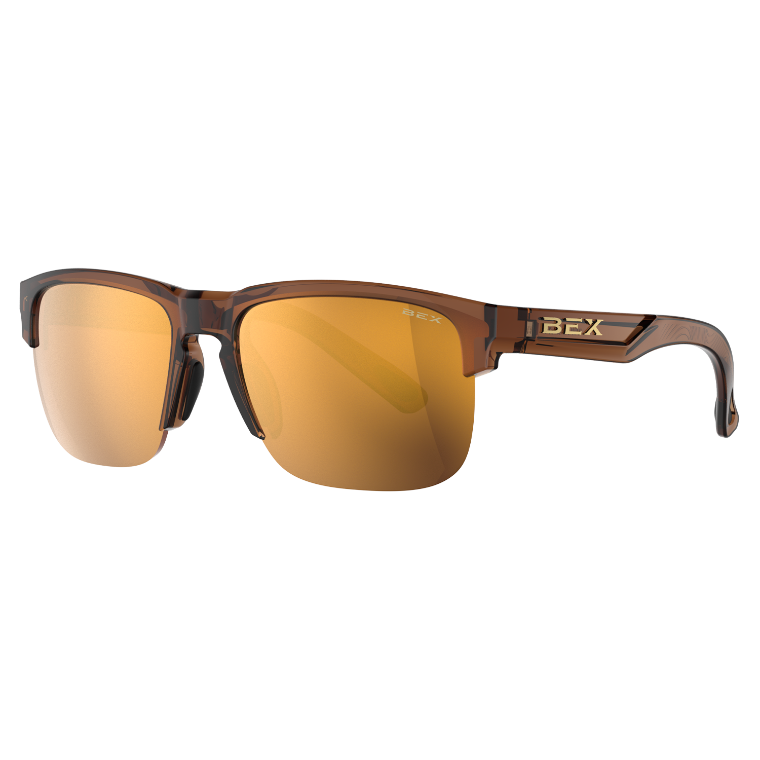 BEX Wildbyrd Sunglasses, Color: Clear Brown/Brown/Gold