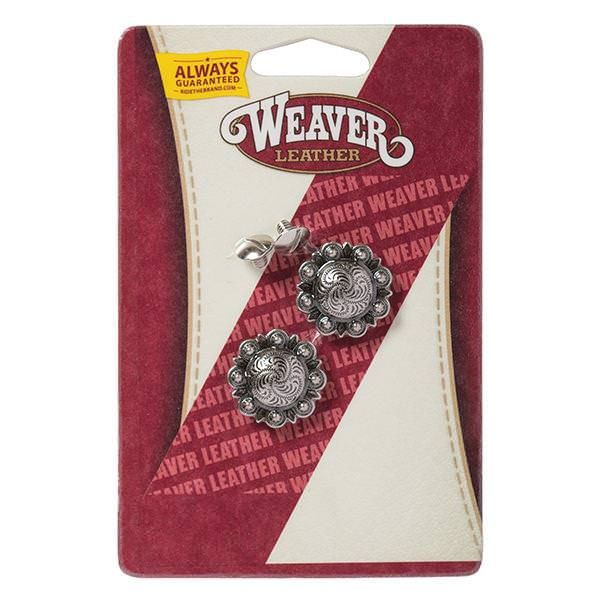 Weaver Leather Supply Pinwheel Concho with Post, Size: 1"