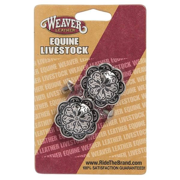 Horse Shoe Brand Floral Concho with Post, 1-1/2"