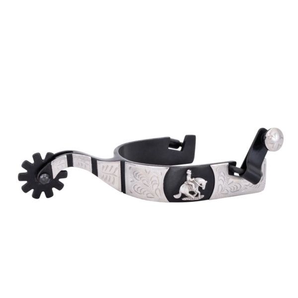Partrade Reining Spurs With 1 Inch Band and Sliding Rein