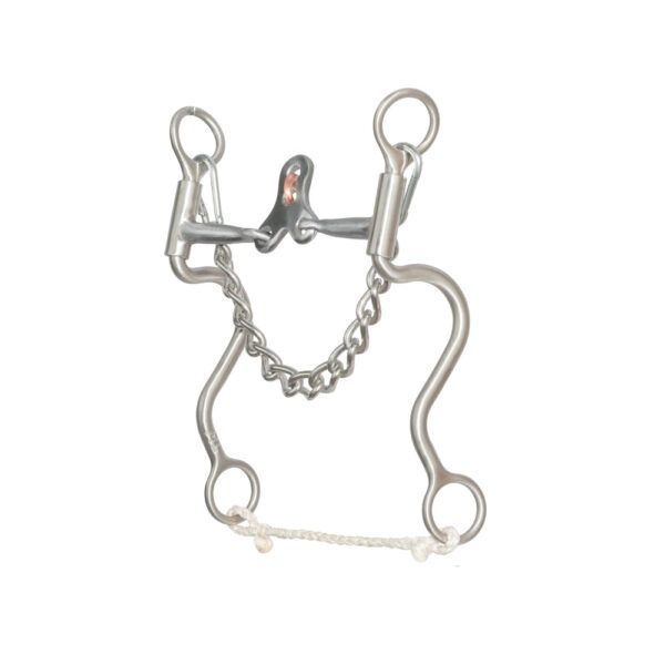 Partrade Walt Woodard Douglas Spade Long Shank Snaffle Bit 5-1/8