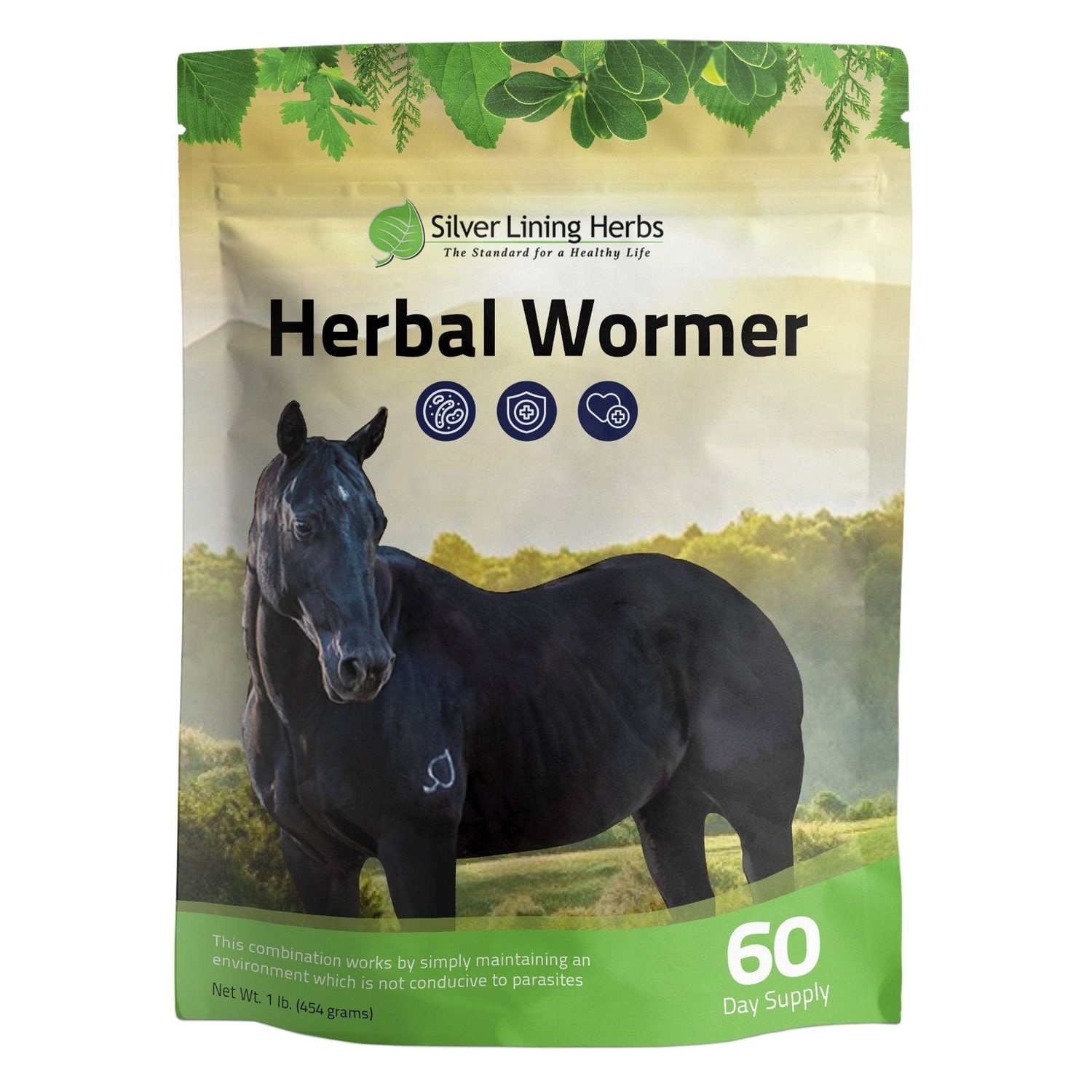 Silver Lining Herbs Herbal Wormer for Horses 1 lb