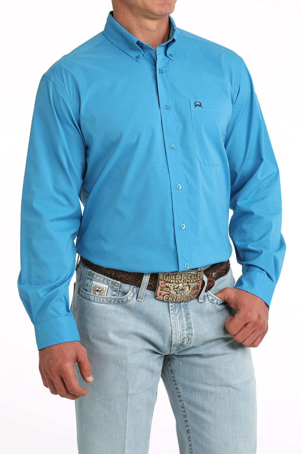 Cinch Men's Long Sleeve ArenaFlex Solid Shirt