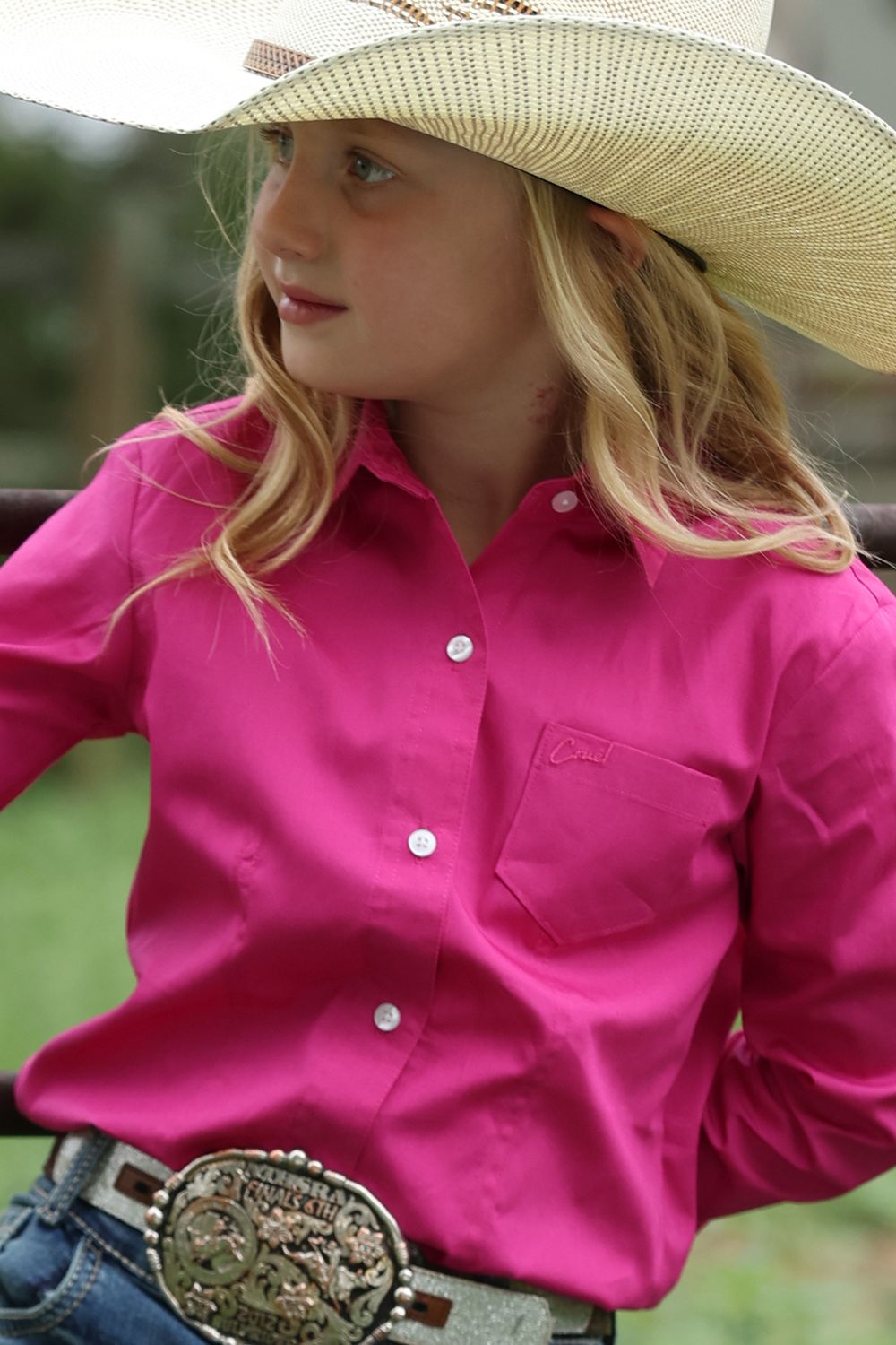 Cruel Girl Pink Long Sleeve Solid Top