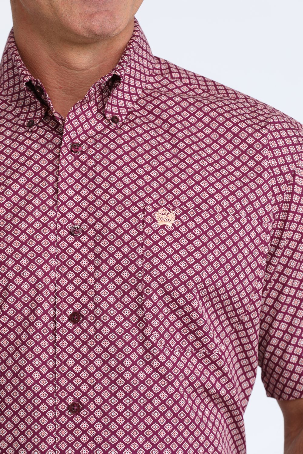 Cinch Men's Short Sleeve Print Shirt