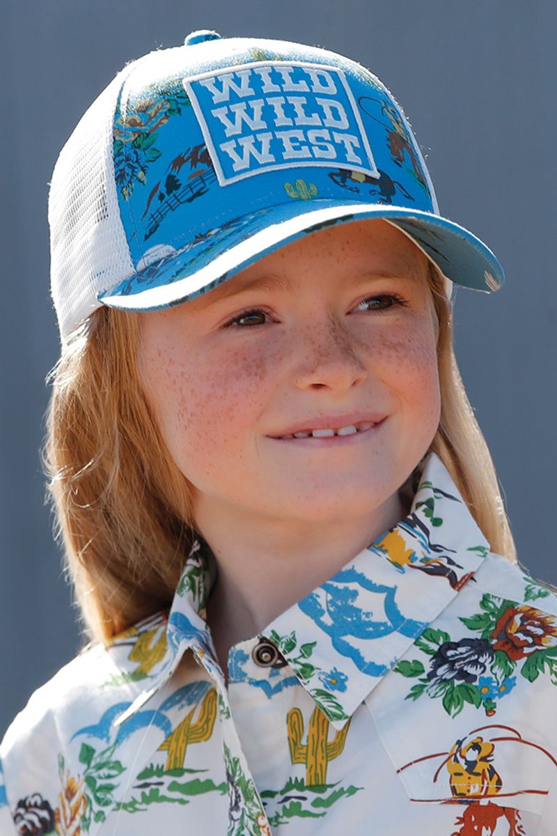 Cruel Girl Light Blue 5 Panel Trucker Cap