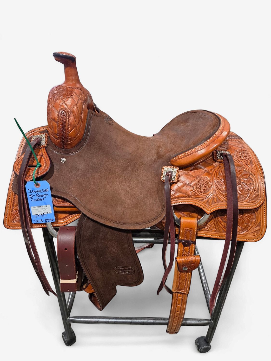 Irvine USA Custom 15"  Ranch Cutter Saddle 3336