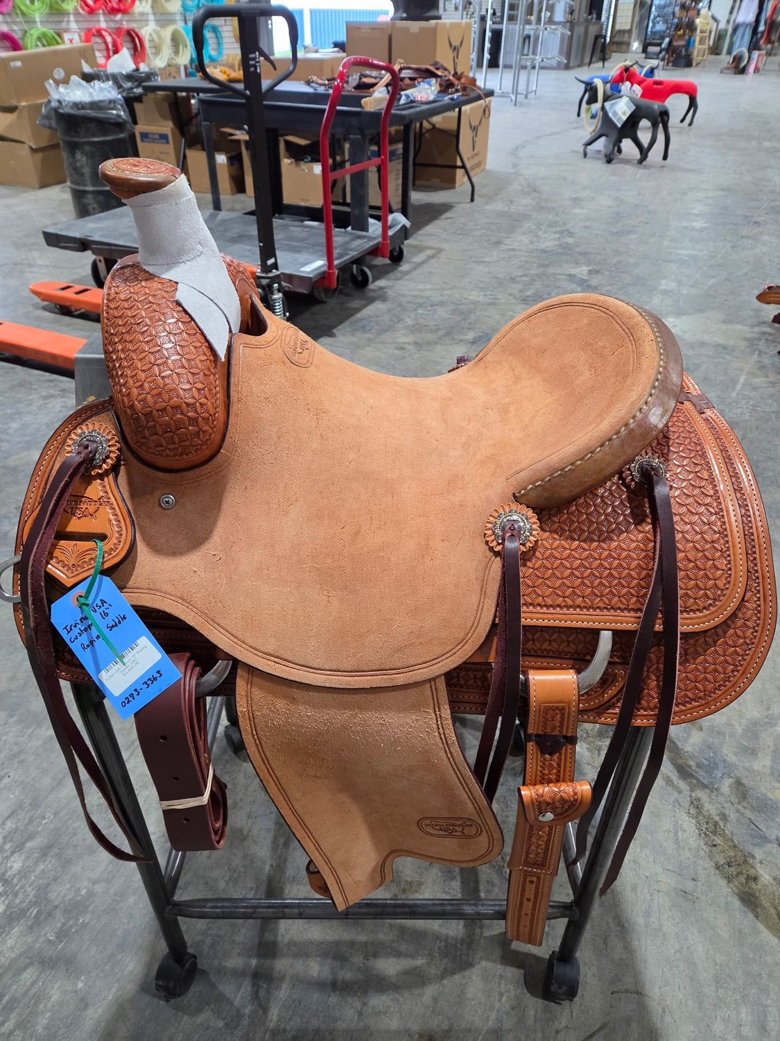 Irvine USA Custom 16" Roping Saddle 3363