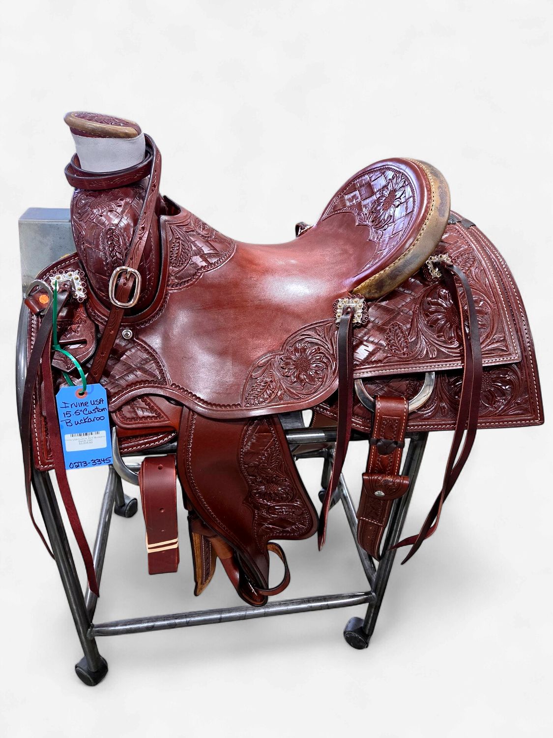 Irvine USA Custom 15.5" Buckaroo Saddle 3345