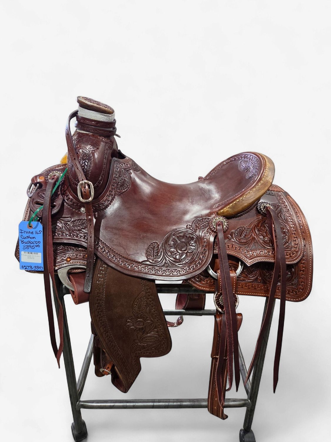 R. Ruelas Custom 16.5" Buckaroo Saddle 3347