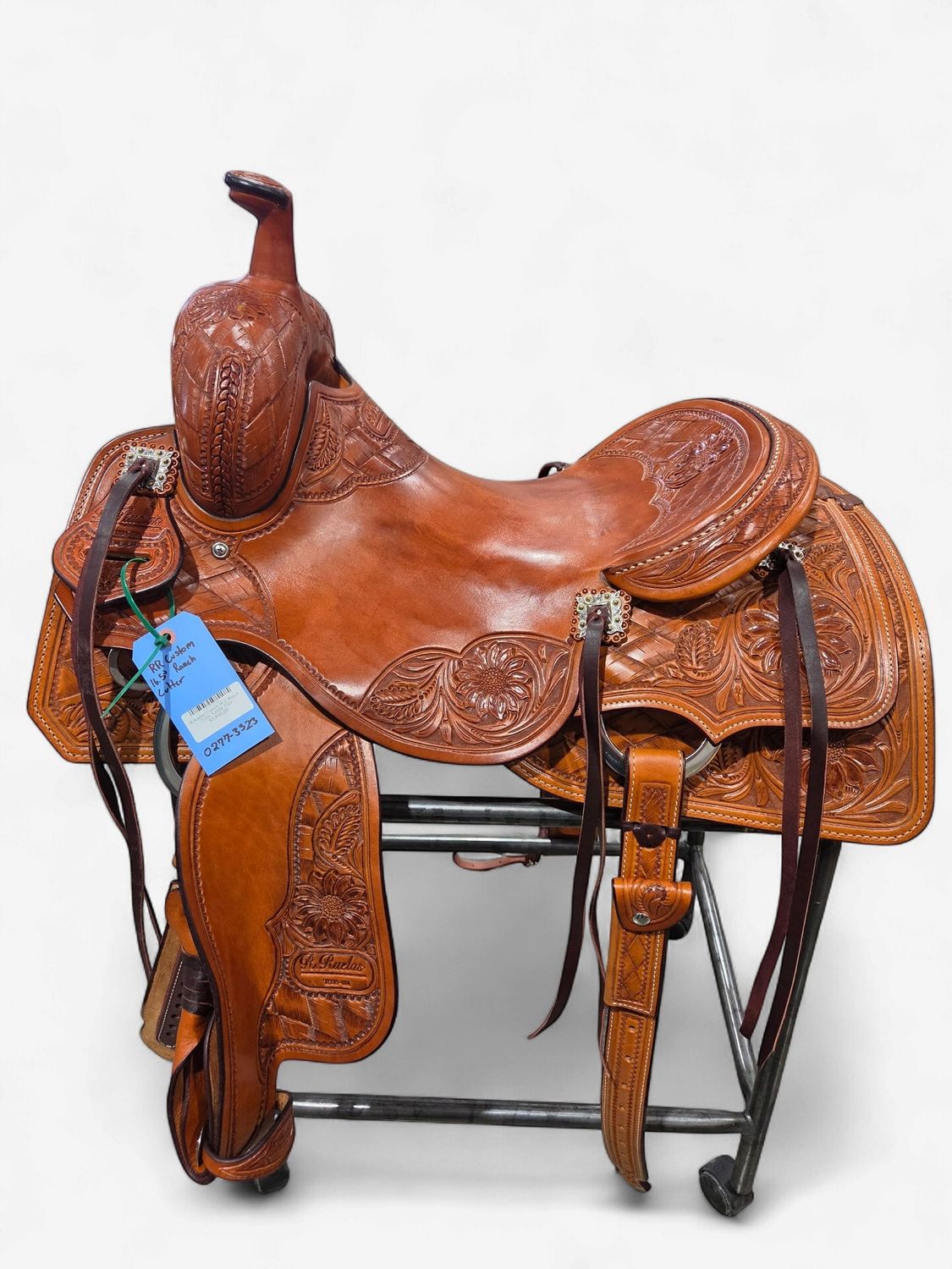 R.Ruelas Custom 16.5"  Ranch Cutter Saddle 3323
