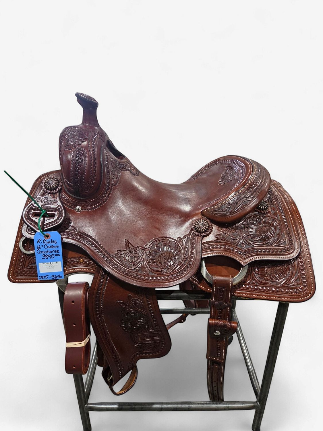 R. Ruelas Custom 16" Cowhorse Saddle 3246